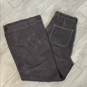 BCBGMaxAzria Charcoal Grey Pants with Contrast Stitching, Size 29